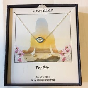 New in the box necklace with earrings ✨